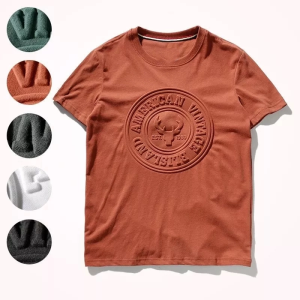 Cotton Tshirts 3d Emboss